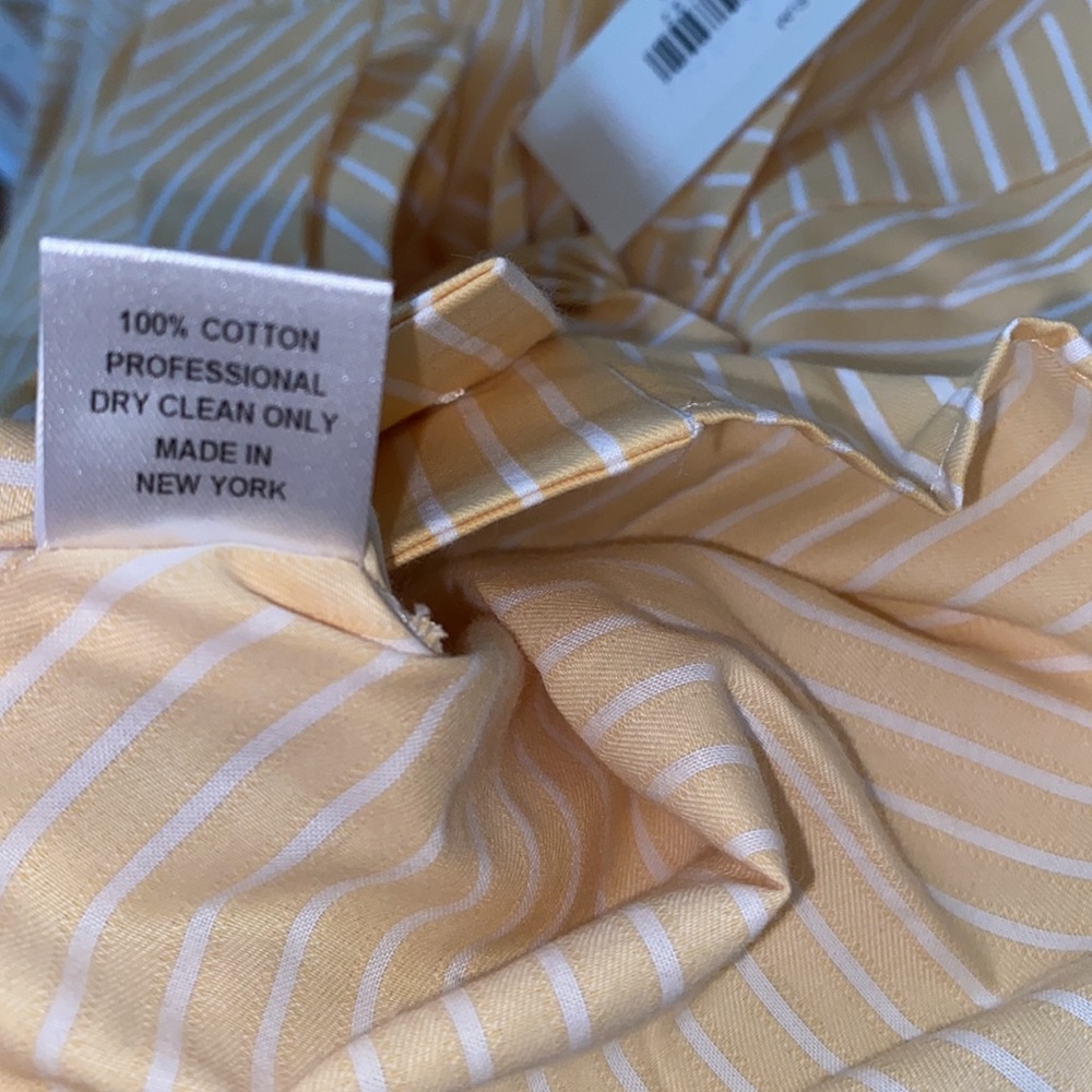 Petersyn Elinor Sum Long Sleeve Top Yellow Size Large Stripe - Picture 6 of 6
